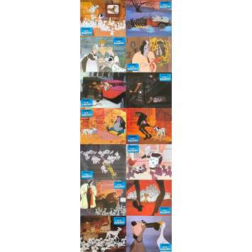 101 DALMATIANS Original Lobby Cards x14 - 9x12 in. - R1970 - Walt Disney, Rod Taylor