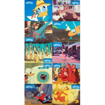 DONALD DUCK'S SUMMER MAGIC Original Lobby Cards x10 - 9x12 in. - 1977 - Walt Disney, Donald Duck