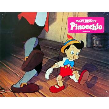 PINOCCHIO Original Lobby Card N05 - 9x12 in. - R1970 - Disney, Mel Blanc