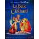 BELLE ET LE CLOCHARD Affiche de film - 120x160 cm. - R1980 - Peggy Lee, Walt Disney