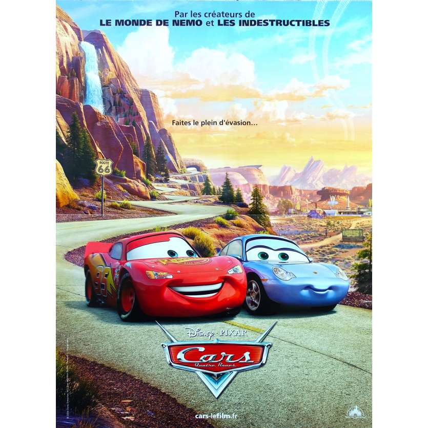 CARS Affiche de film - 40x60 cm. - 2006 - Owen Wilson, John Lasseter