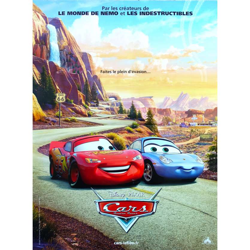 CARS Original Movie Poster  - 15x21 in. - 2006 - John Lasseter, Owen Wilson