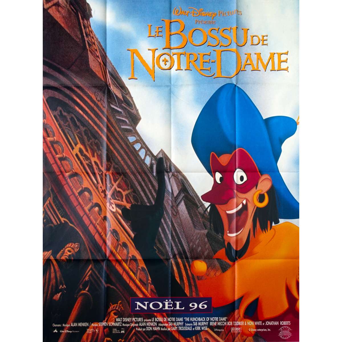 HUNCHBACK OF NOTRE DAME Movie Poster 47x63 in.