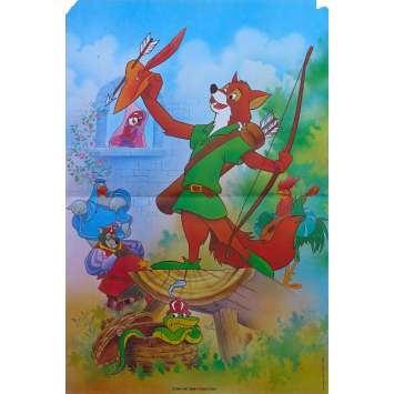 DISNEY'S ROBIN HOOD Original Movie Poster - 15x21 in. - R1980 - Walt Disney, Brian Beford