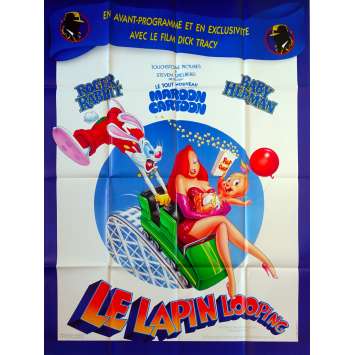 ROGER RABBIT - LE LAPIN LOOPING Affiche de film - 120x160 cm. - 1990 - Kathleen Turner, Frank Marshall