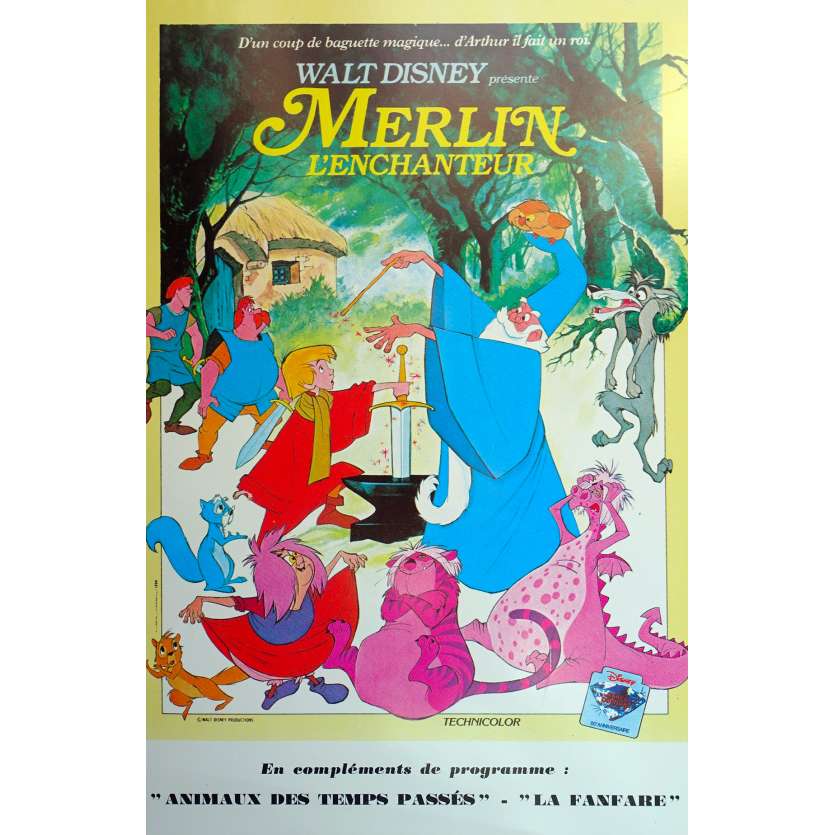 THE SWORD AND THE STONE Original Herald  - 7x9 in. - 1963 - Walt Disney, Rickie Sorensen