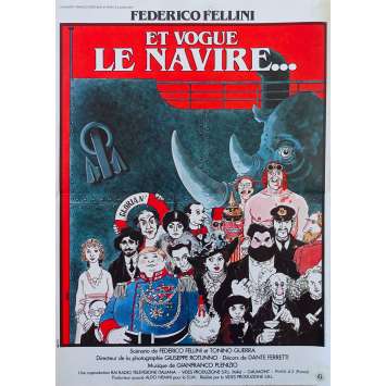 ET VOGUE LE NAVIRE Affiche de film - 40x60 cm. - 1983 - Freddie Jones, Federico Fellini ET VOGUE LE NAVIRE Affiche de film - 40x60 cm. - 1983 - Freddie Jones, Federico Fellini
