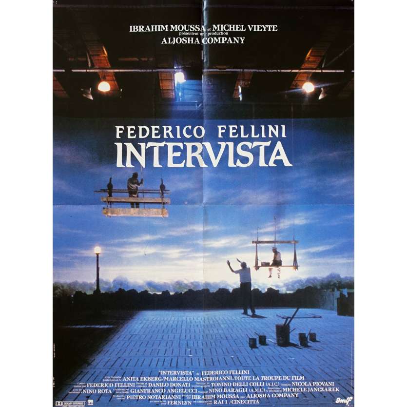 INTERVISTA Affiche de film - 60x80 cm. - 1987 - Sergio Rubini, Federico Fellini