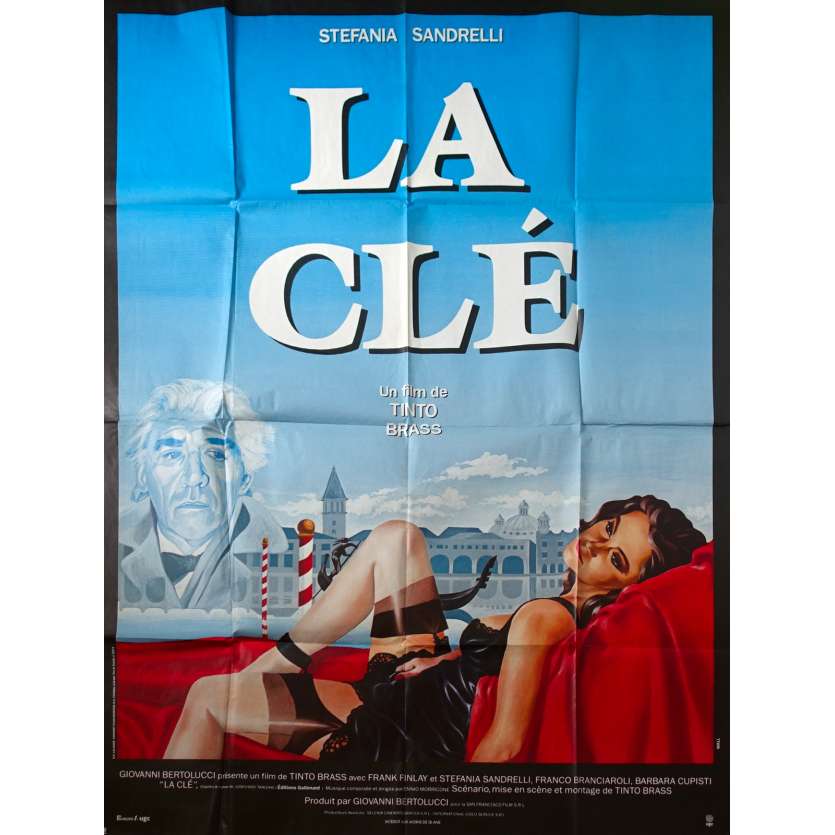 THE KEY Original Movie Poster  - 47x63 in. - 1983 - Tinto Brass, Stefania Sandrelli