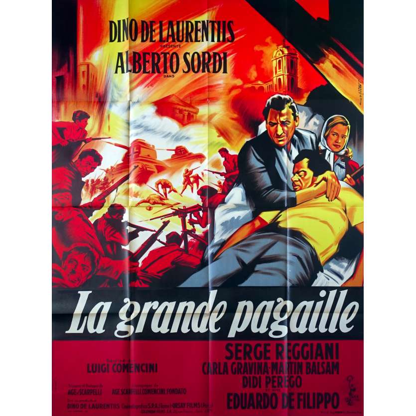 LA GRANDE PAGAILLE Affiche de film - 120x160 cm. - 1960 - Alberto Sordi, Luigi Comencini