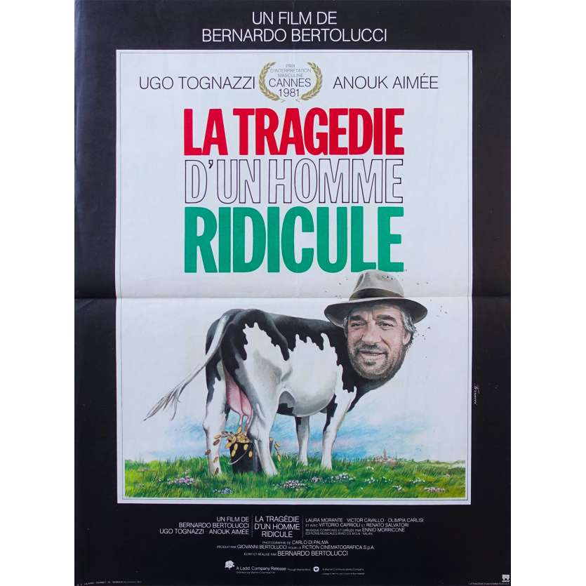 THE TRAGEDY OF A RIDICULOUS MAN Original Movie Poster - 15x21 in. - 1981 - Bernardo Bertolucci, Anouk Aimée