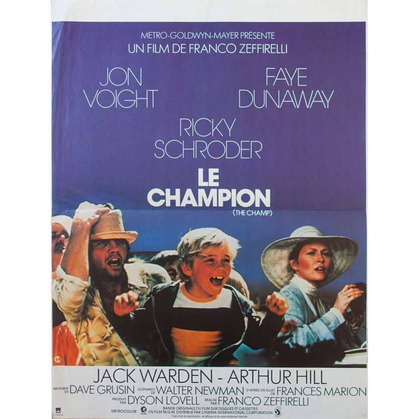 THE CHAMP Original Movie Poster  - 15x21 in. - 1979 - Franco Zeffirelli, Jon Voight, Faye Dunaway
