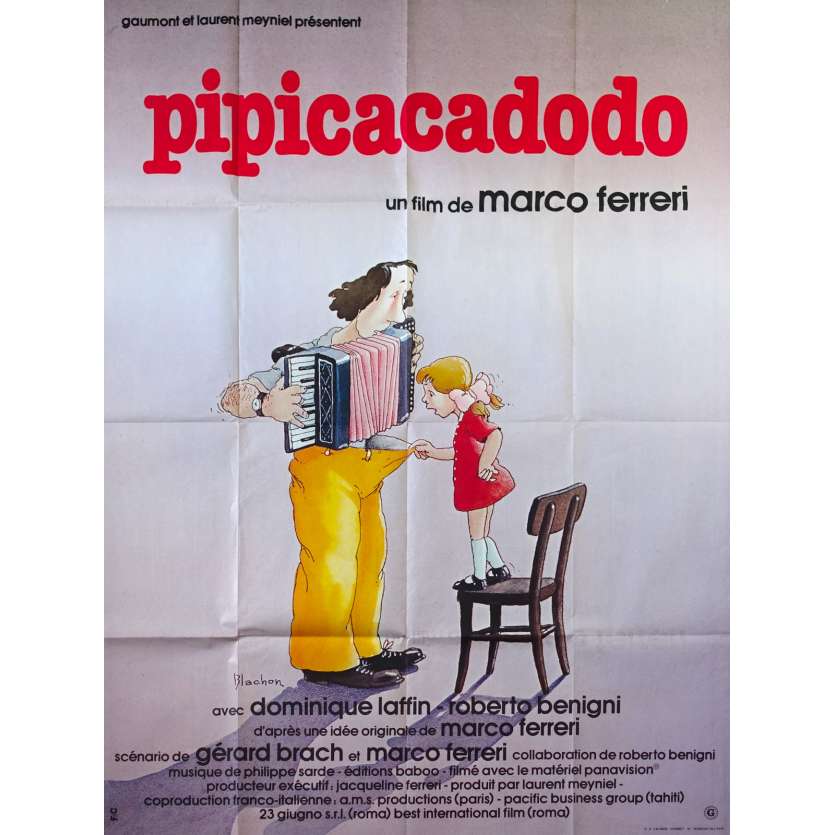 PIPICACADODO Affiche de film - 120x160 cm. - 1979 - Roberto Benigni, Marco Ferreri