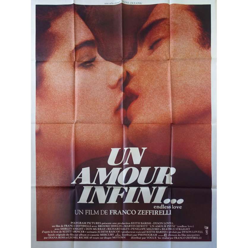 UN AMOUR INFINI Affiche de film  - 120x160 cm. - 1981 - Brooke Shields, Franco Zeffirelli