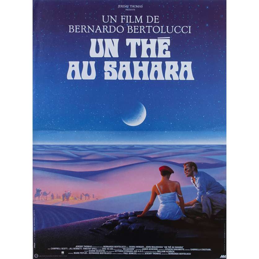UN THE AU SAHARA Affiche de film - 40x60 cm. - 1990 - John Malkovich, Bernardo Bertolucci