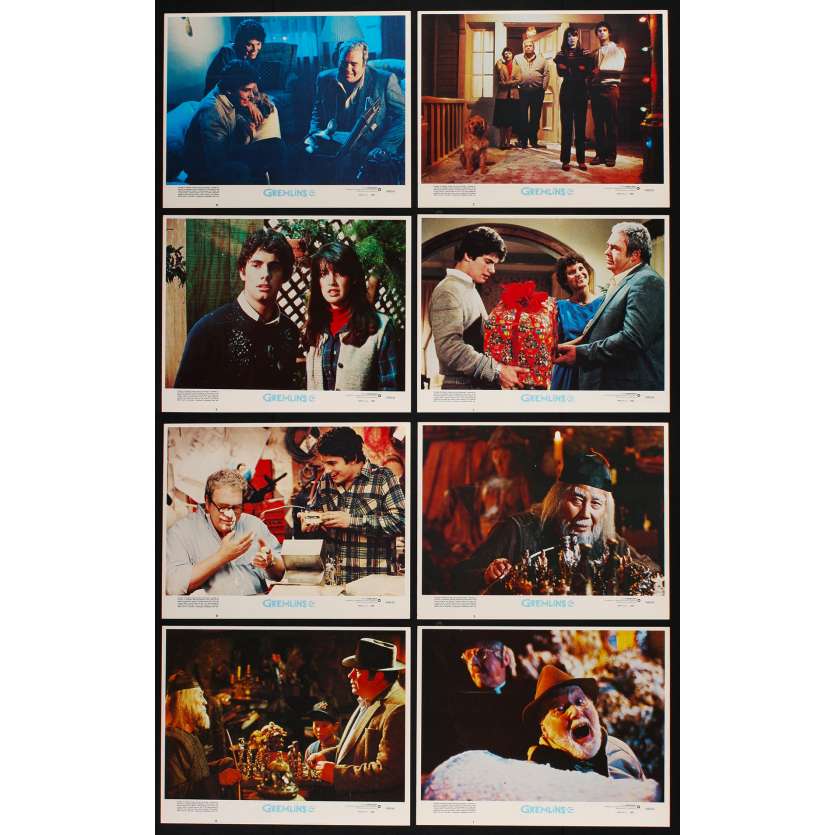 GREMLINS Photos de film x8  28x36 - 1984 - Zach Gallaghan, Joe Dante
