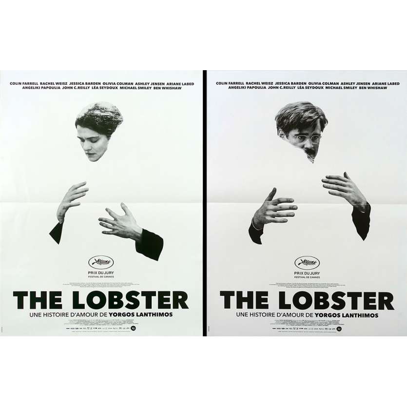 THE LOBSTER Original Movie Poster lot  - 15x21 in. - 2015 - Yorgos Lanthimos, Colin Farrell, Rachel Weisz