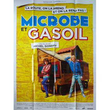 MICROBE AND GASOLINE Original Movie Poster - 47x63 in. - 2015 - Michel Gondry, Ange Dargent