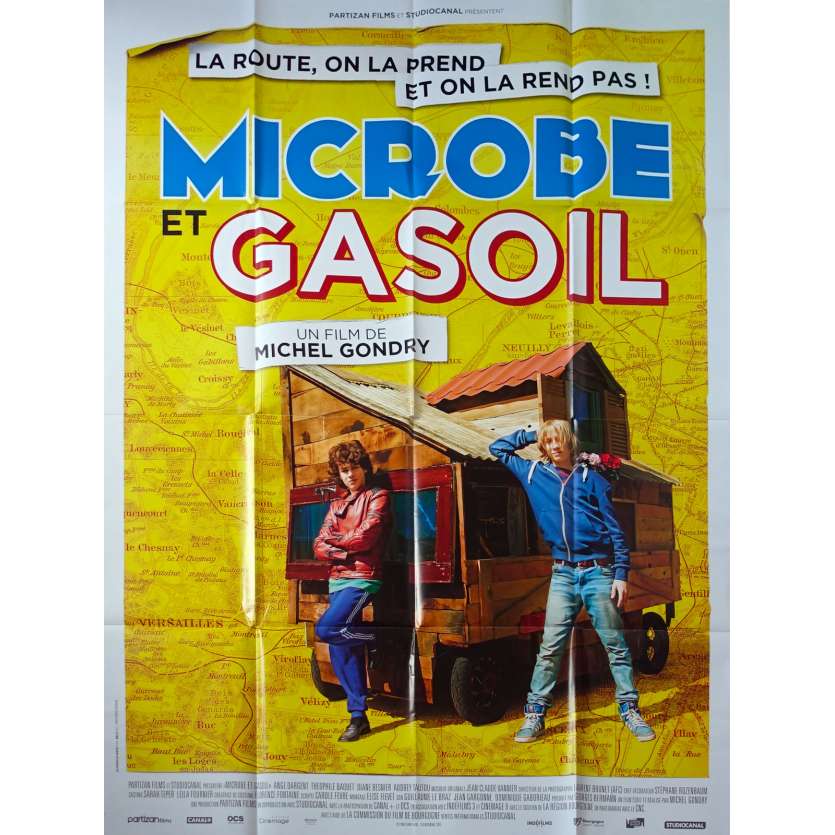 MICROBE ET GASOIL Affiche de film - 120x160 cm. - 2015 - Ange Dargent, Michel Gondry