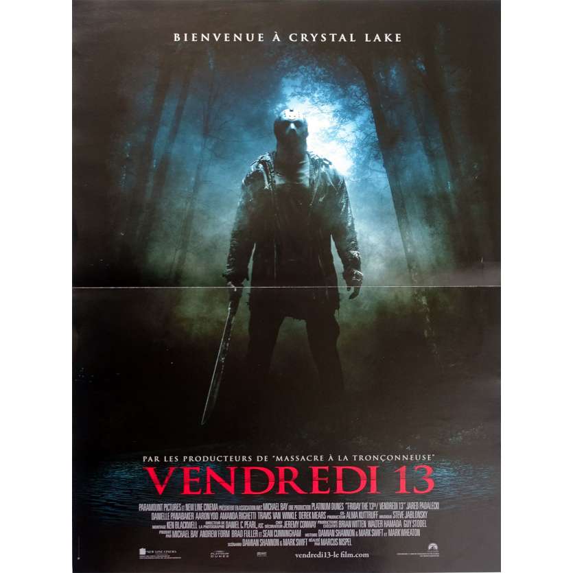 FRIDAY THE 13TH R Original Movie Poster  - 15x21 in. - 2009 - Marcus Nispel, Jared Padalecki