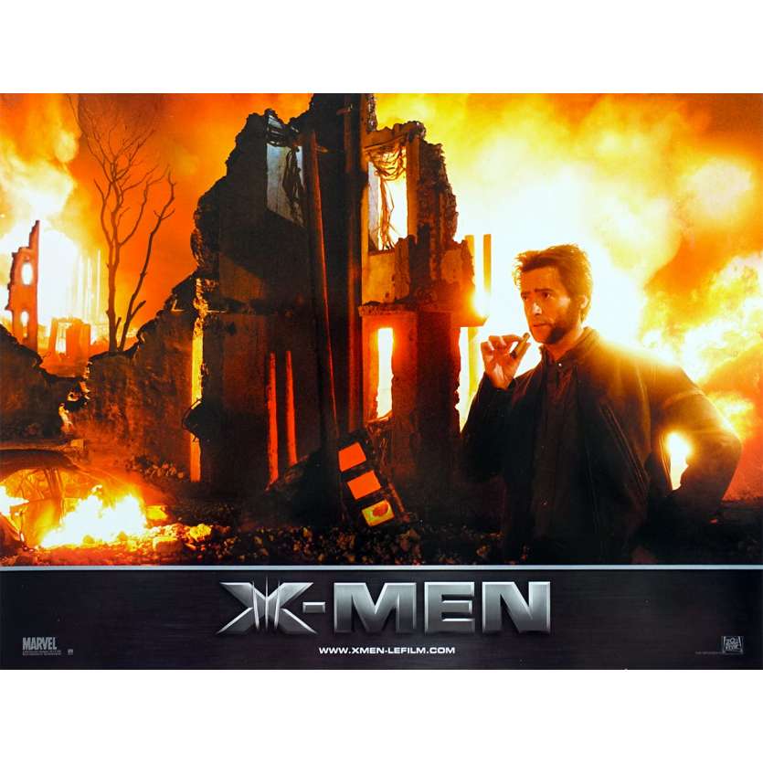 X-MEN Original Lobby Card N02 - 9x12 in. - 2000 - Bryan Singer, Hugh Jackman