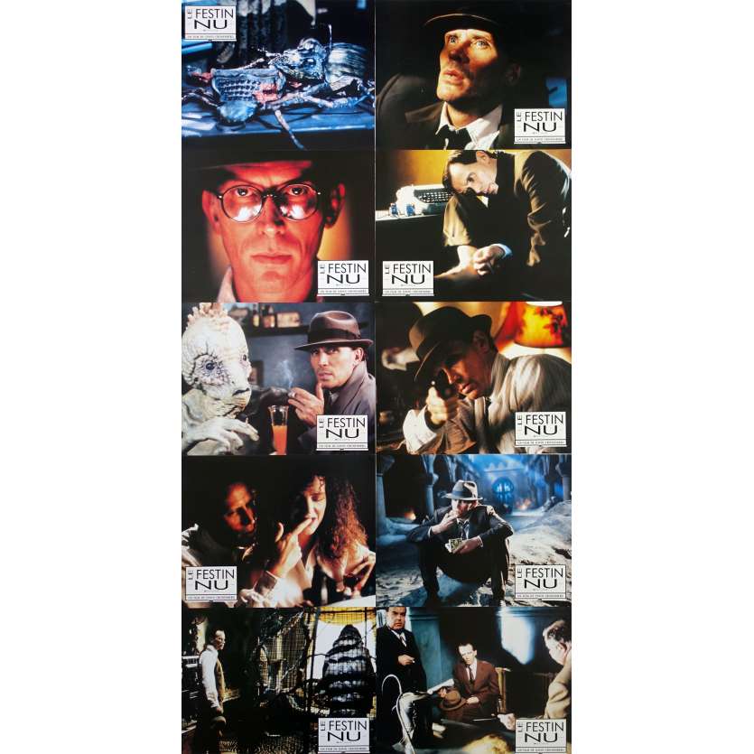 NAKED LUNCH Original Lobby Cards w10 - 9x12 in. - 1991 - david Cronenberg, Peter Weller