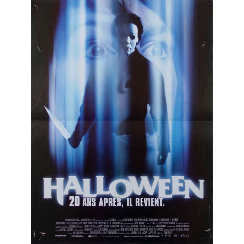 HALLOWEEN 20 ANS APRES Affiche de film - 40x60 cm. - 1998 - Jamie Lee Curtis, Steve Miner