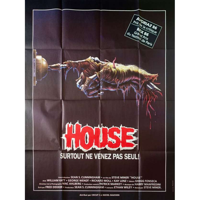 HOUSE Original Movie Poster  - 47x63 in. - 1984 - Steve Miner, William Katt