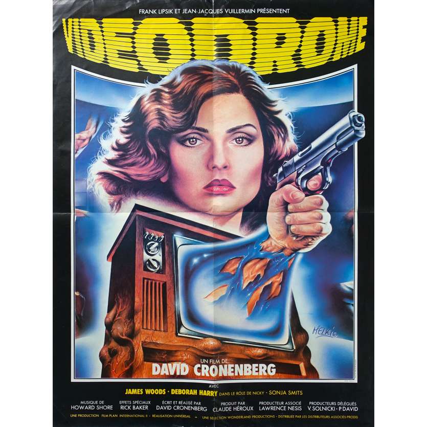 VIDEODROME Original Movie Poster  - 23x32 in. - 1983 - David Cronenberg, James Woods