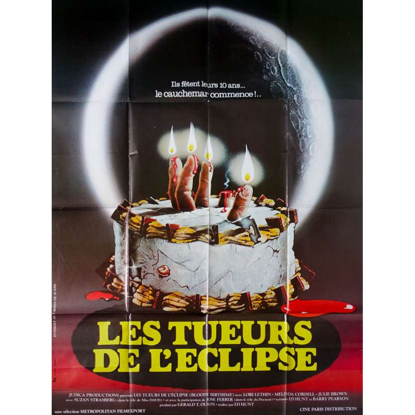 LES TUEURS DE L'ECLIPSE Affiche de film - 120x160 cm. - 1981 - Lori Lethin, Ed Hunt