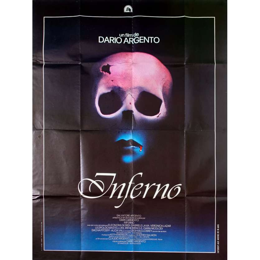 INFERNO Affiche de film - 120x160 cm. - 1980 - Daria Nicolodi, Dario Argento