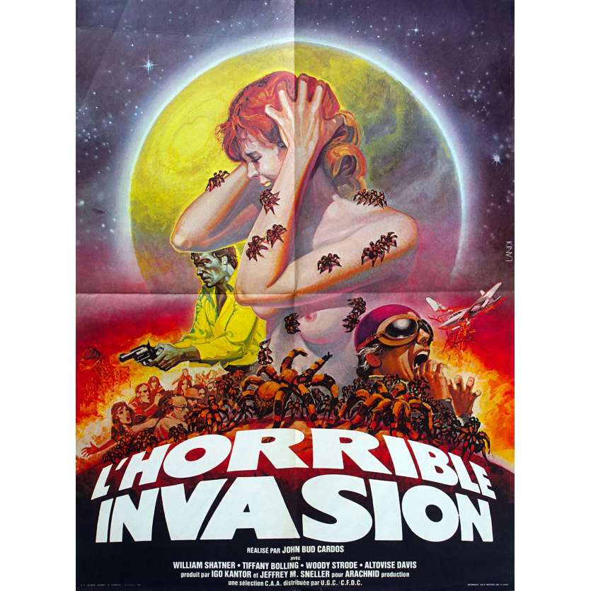 KINGDOM OF THE SPIDERS Original Movie Poster  - 23x32 in. - 1977 - John Bud Cardos, William Shatner