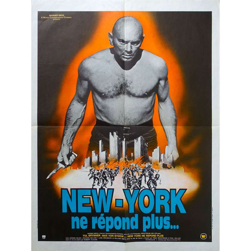 NEW YORK NE REPOND PLUS Affiche de film - 60x80 cm. - 1975 - Yul Brynner, Robert Clouse
