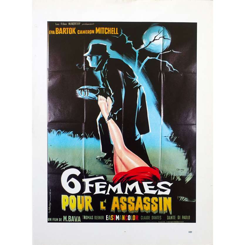 6 FEMMES POUR L'ASSASSIN Synopsis - 21x30 cm. - R1970 - Cameron Mitchell, Mario Bava