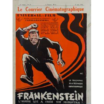 THE CINEMATOGRAPHIC MAIL : FRANKENSTEIN Original Magazine - 10x12 in. - 1932 - James Whale, Boris Karloff THE CINEMATOGRAPHIC MAIL : FRANKENSTEIN Original Magazine - 10x12 in. - 1932 - James Whale, Boris Karloff