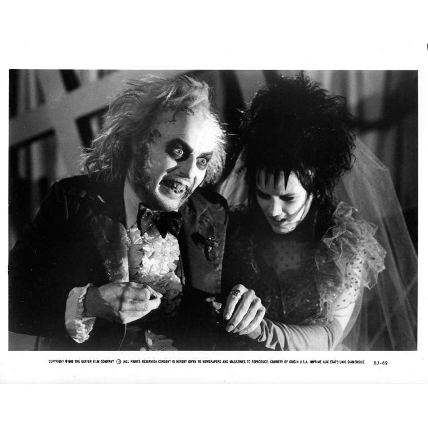 BEETLEJUICE Photo de presse BJ-69 - 20x25 cm. - 1988 - Michael Keaton, Tim Burton
