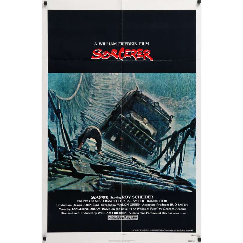 SORCERER Movie Poster 29x40 in. - 1977 - William Friedkin, Roy Sheider