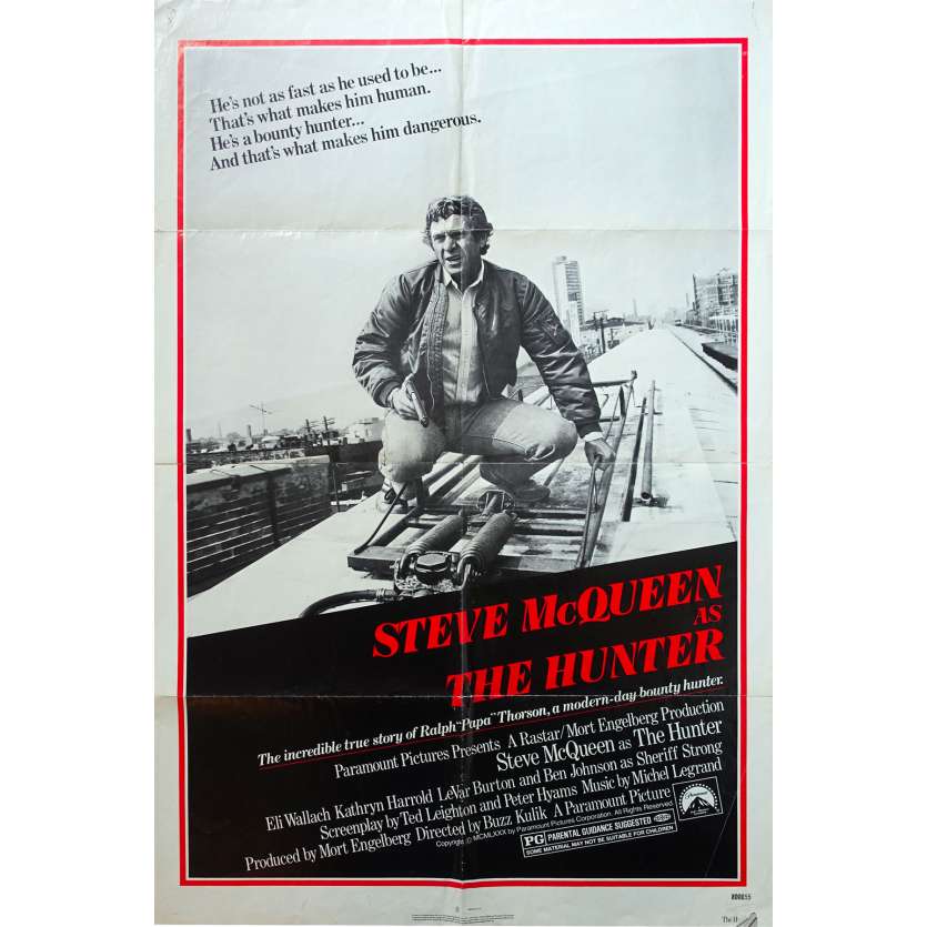 LE CHASSEUR Affiche de film - 69x102 cm. - 1980 - Steve McQueen, Buzz Kulik