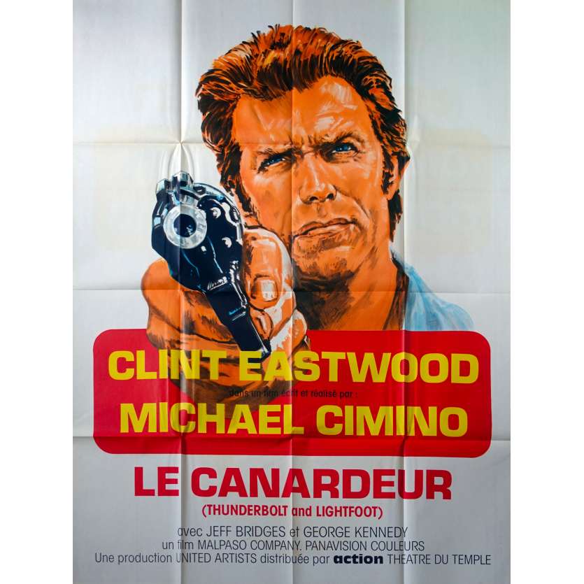 LE CANARDEUR Affiche de film - 120x160 cm. - 1974 - Clint Eastwood, Michael Cimino