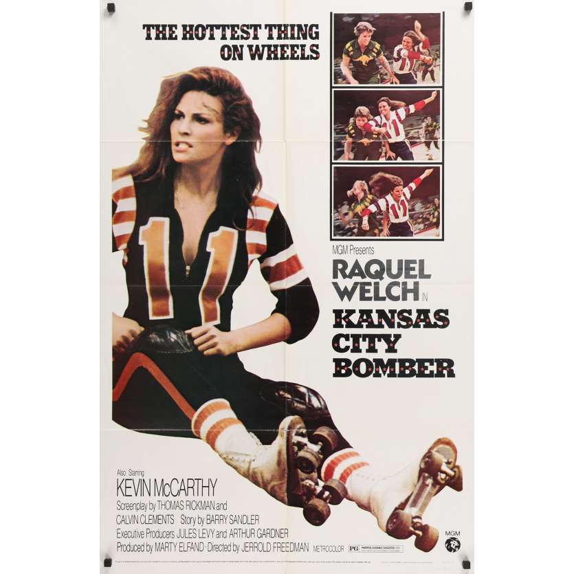 KANSAS CITY BOMBER Original Movie Poster  - 27x40 in. - 1972 - Jerrold Freedman, Raquel Welch