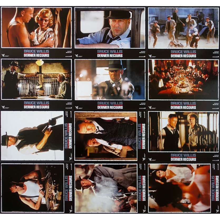 LAST MAN STANDING Original Lobby Cards x12 - 9x12 in. - 1996 - Walter Hill, Bruce Willis