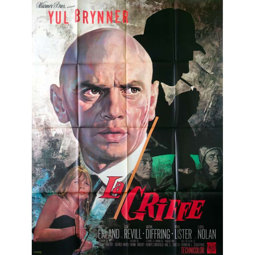 THE DOUBLE MAN Original Movie Poster - 47x63 in. - 1967 - Franklin J. Schaffner, Yul Brynner