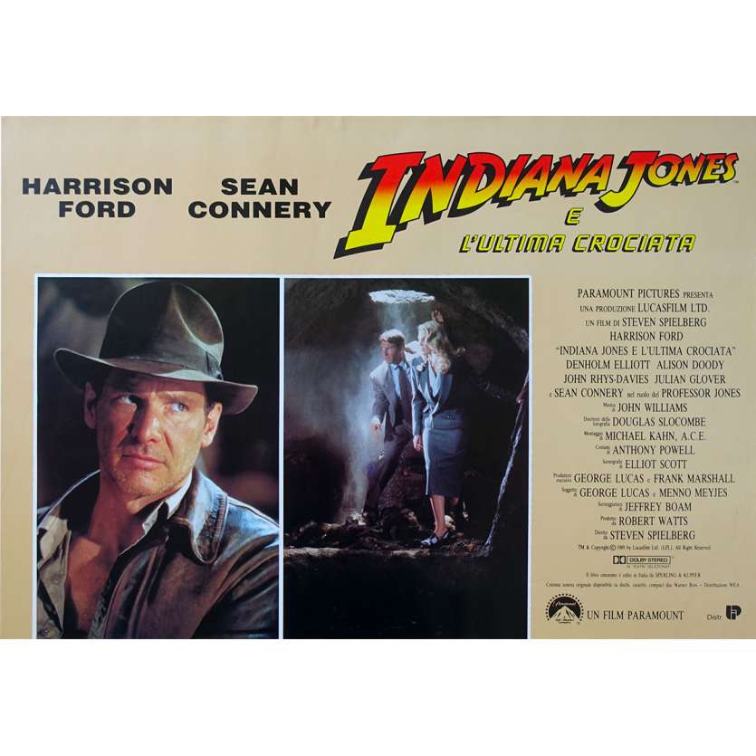 INDIANA JONES ET LA DERNIERE CROISADE Photobusta N01 - 46x64 cm. - 1989 - Harrison Ford, Steven Spielberg