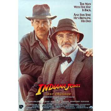 INDIANA JONES AND THE LAST CRUSADE Original Movie Poster - 13x19 in. - 1989 - Steven Spielberg, Harrison Ford INDIANA JONES AND THE LAST CRUSADE Original Movie Poster - 13x19 in. - 1989 - Steven Spielberg, Harrison Ford