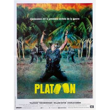 PLATOON Affiche de film - 40x60 cm. - 1986 - Willem Dafoe, Oliver Stone