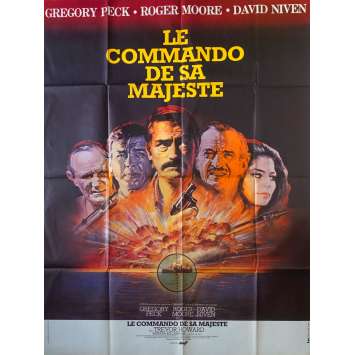 LE COMMANDO DE SA MAJESTE Affiche de film - 120x160 cm. - 1980 - Roger Moore, Andrew V. McLaglen