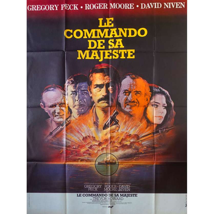 THE SEA WOLVES Original Movie Poster  - 47x63 in. - 1980 - Andrew V. McLaglen, Roger Moore