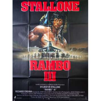 RAMBO 3 Affiche de film 120x160 cm - 1988 - Richard Crenna, Sylvester Stallone RAMBO 3 Affiche de film 120x160 cm - 1988 - Richard Crenna, Sylvester Stallone