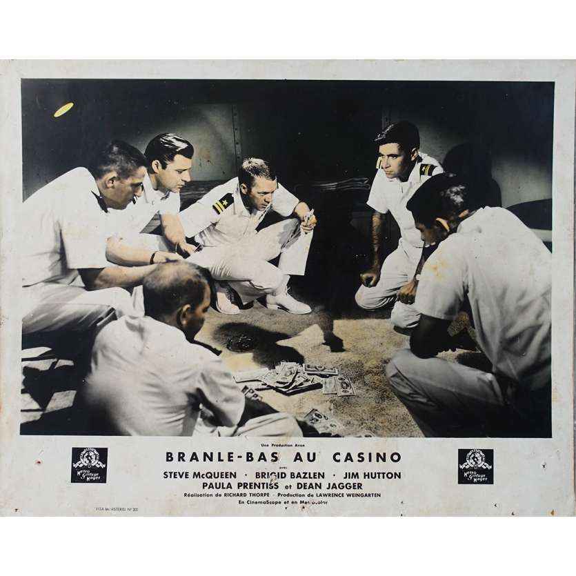 THE HONEYMOON MACHINE French Lobby Card  - 9x12 in. - 1961 - Richard Thorpe, Steve McQueen