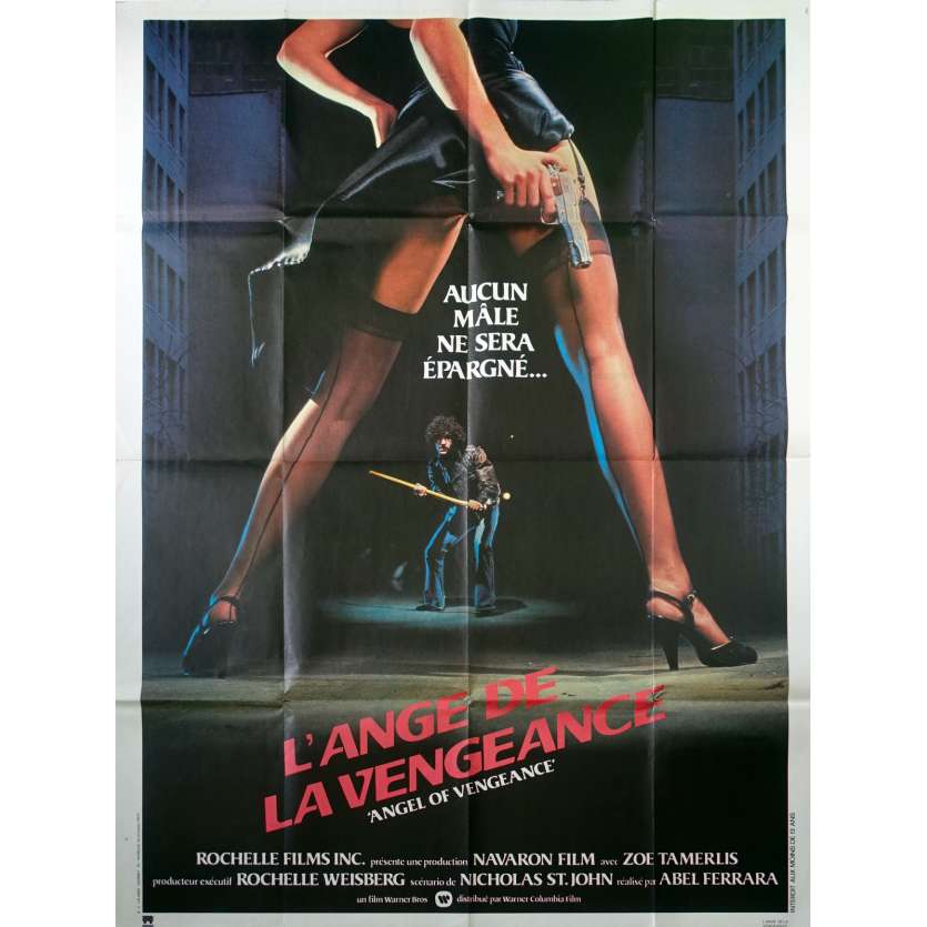 L'ANGE DE LA VENGEANCE Affiche de film - 120x160 cm. - 1981 - Zoë Lund, Abel Ferrara